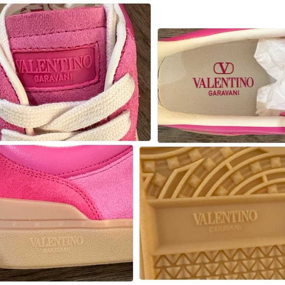 NIB [Valentino] Upvillage Crosta Sneakers In Cyclamen Pink Women's US 8 / EU 39 - Picture 13 of 15